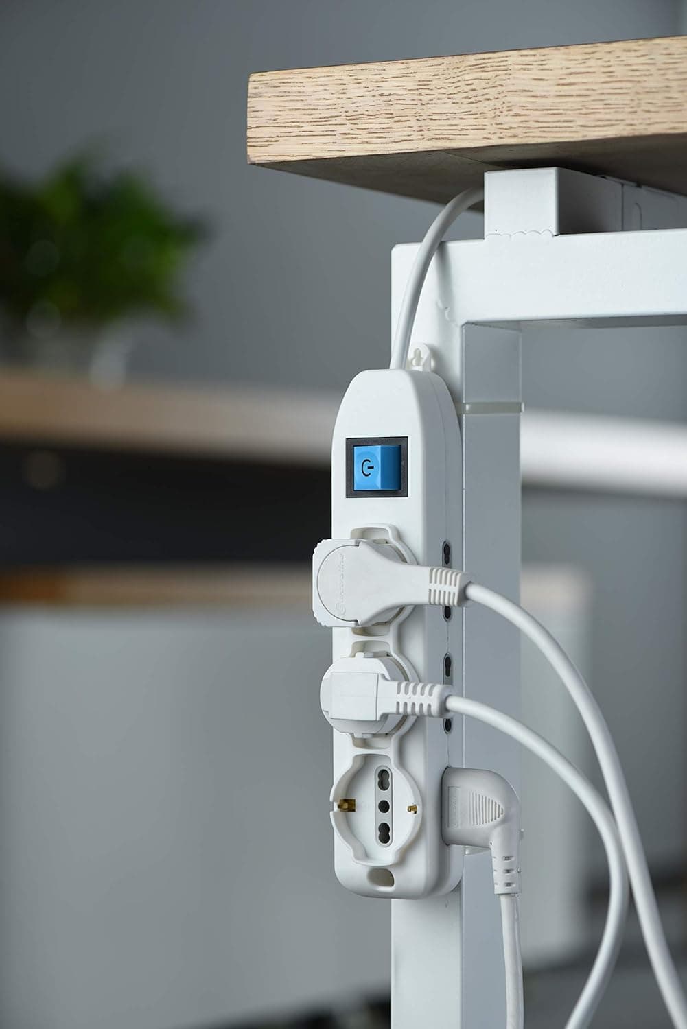 Multipresa con Interruttore 3 Schuko + 6 BIVAL.10 16A 62002 Electraline - 3