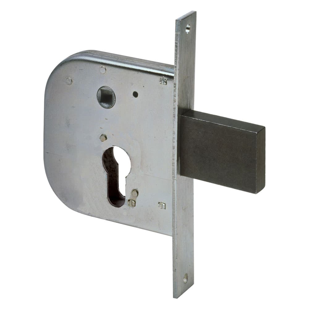 Serratura da Infilare per Cisa Ferro Art 42312 E50 1 Mandata 2 Pezzi - 2