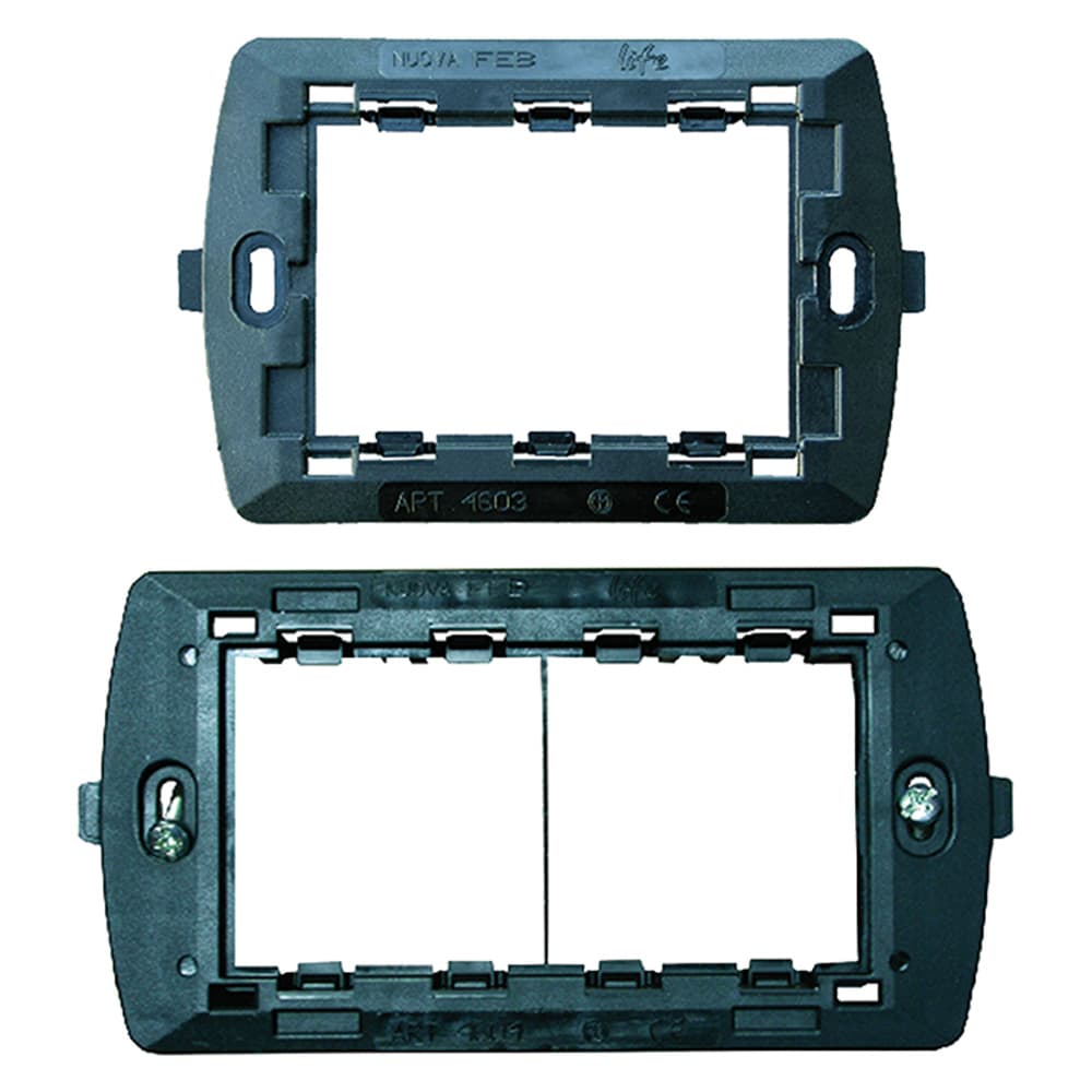 Supporto per Serie Flexi' 2 Moduli 14601 per Scatola Tonda 10 Pezzi Ø 60 - 2