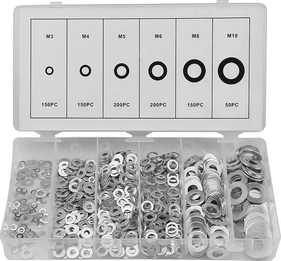 Assortimento Rondelle Piane Totale 900 Pezzi - 2
