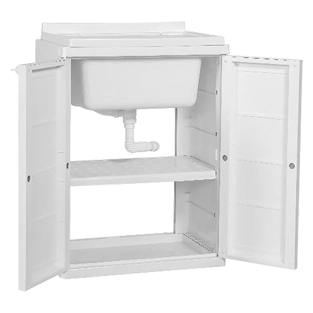 Mobile Lavatoio Anta Doppia Lucchettabile Trioplast 60 x 45 x 85 cm - 2