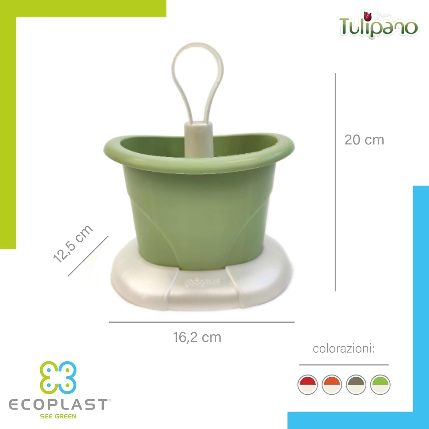 Scolaposate Ecoplast Colore Madreperla Verde - 3