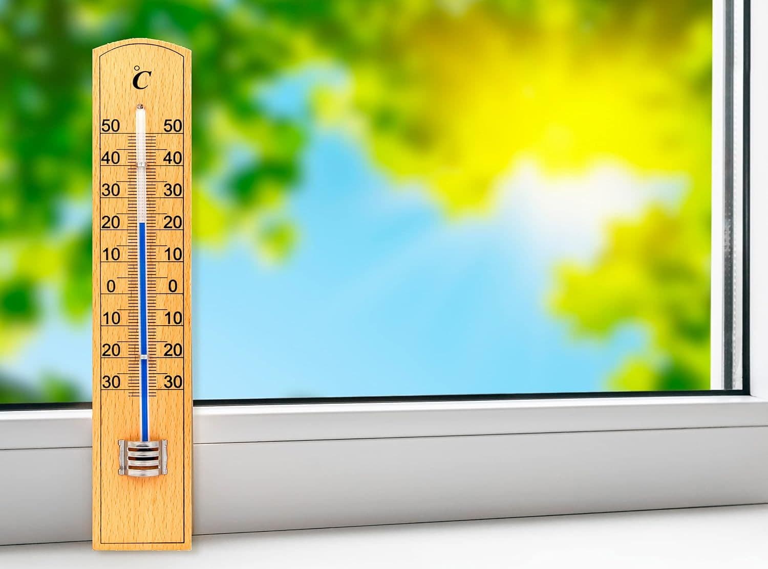 Termometro Analogico per Interno ed Esterno Scala Meno 30 Più 50 Gradi - 3