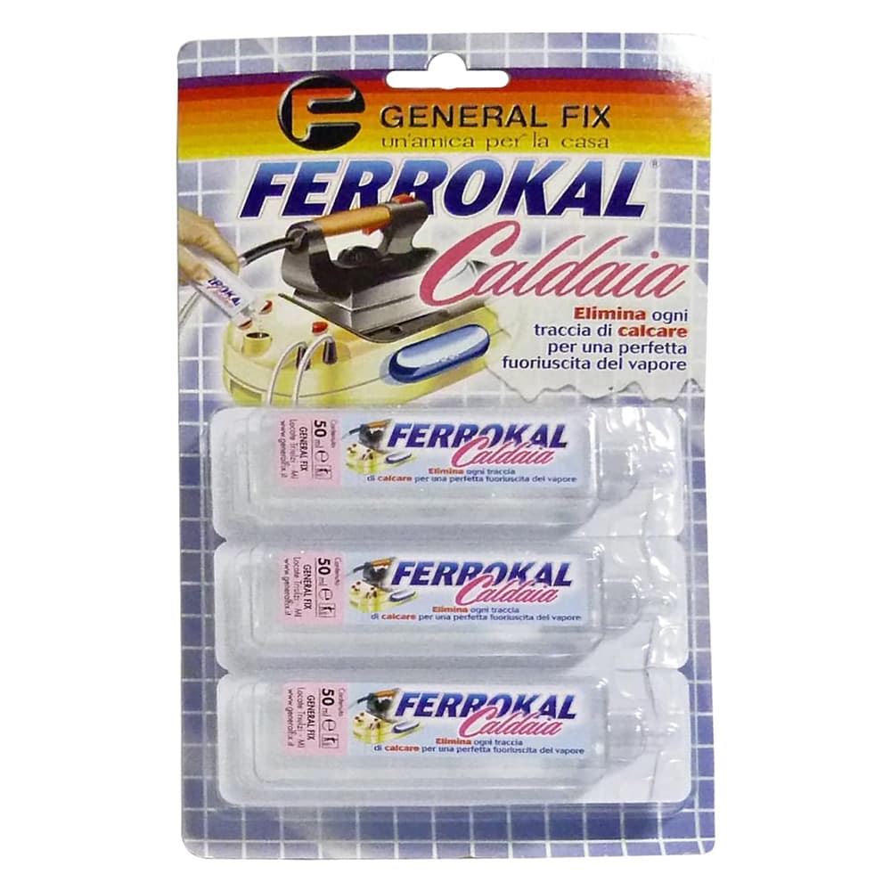 Decalcificante Caldaie Ferri da Stiro 3 Flaconi da General Fix Ferrokal