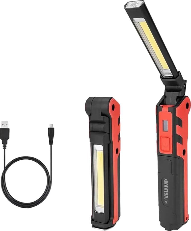 Lampada Portatile Ricaricabile Led Velamp 5w (luce) + 3w (torcia)