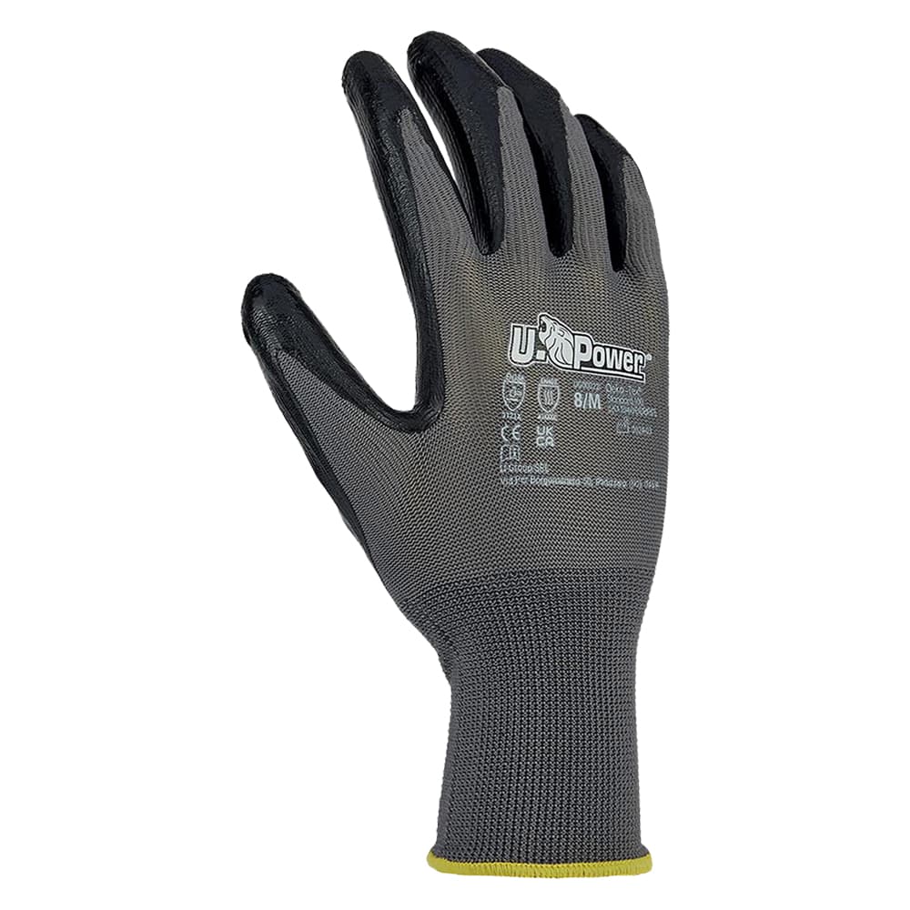 Guanti Nitrile Upower Valzer Poliestere Tg. 9 12 Coppia - 2