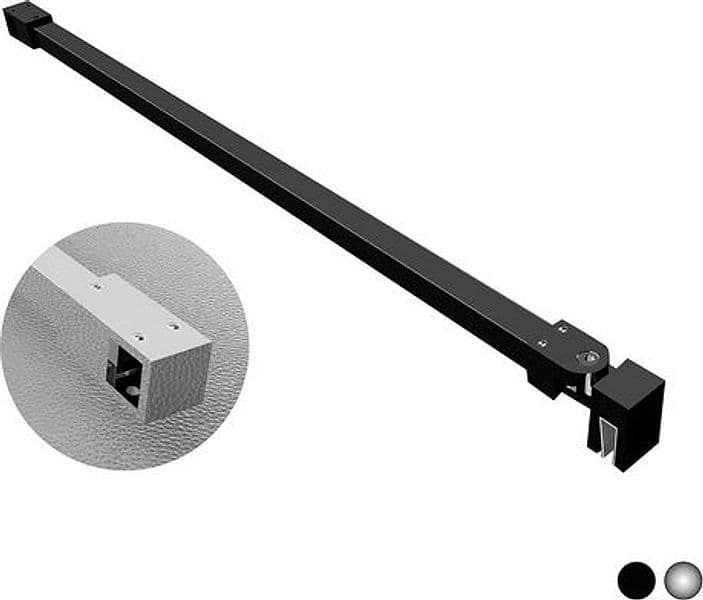 Braccio a T per Walk in Quadro Dhimp 65 cm Cromo - 3