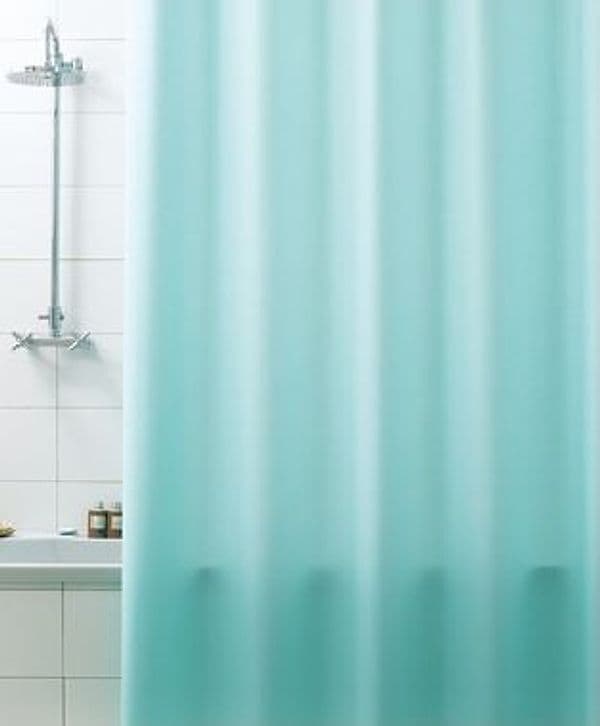 Tenda per Doccia 2 Lati Cm 180 x 200 Mod Verde Acqua Dh - 3