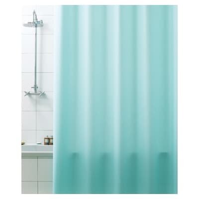 Tenda per Doccia 2 Lati Cm 180 x 200 Mod Verde Acqua Dh - 3