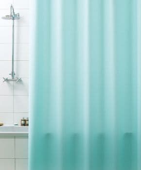 Tenda per Doccia 2 Lati Cm 180 x 200 Mod Verde Acqua Dh - 2
