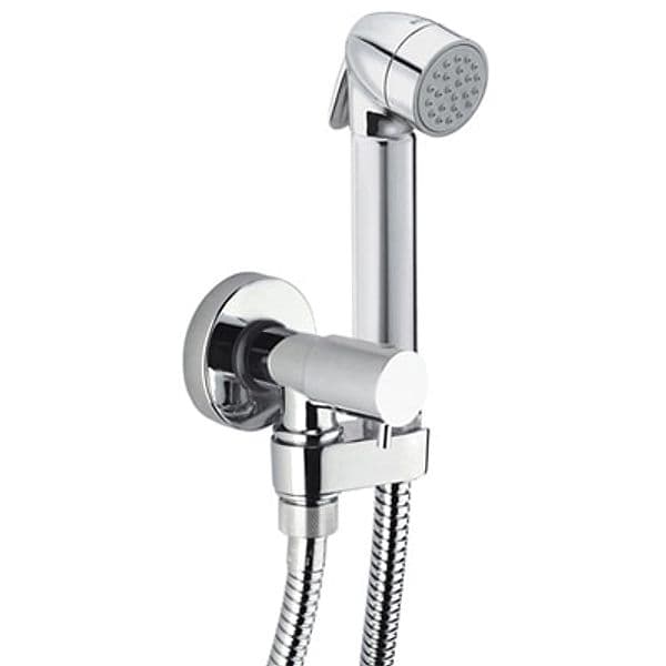 Set Doccia Completo Mod Talita Gom con Pulsante Ottone Bossi Cromo - 2