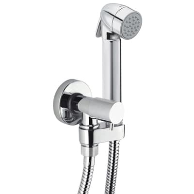 Set Doccia Completo Mod Talita Gom con Pulsante Ottone Bossi Cromo - 2