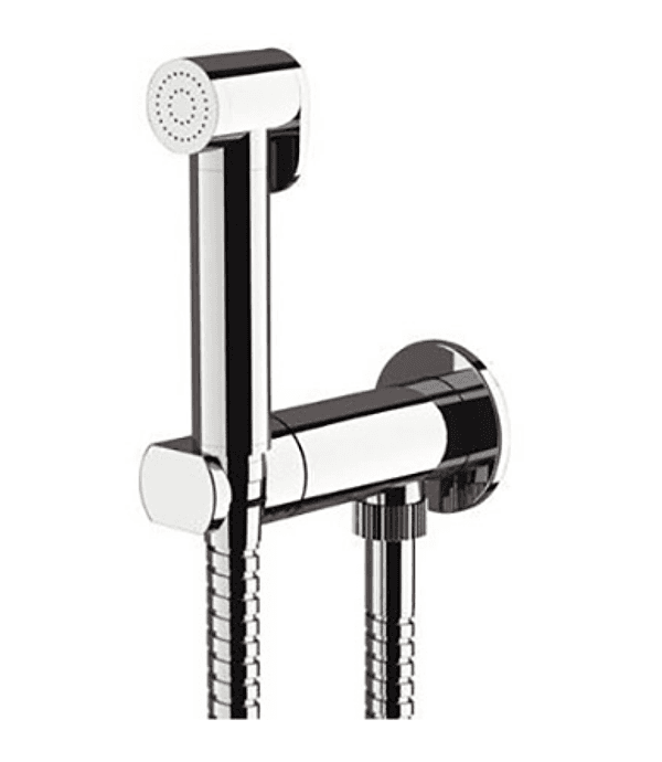 Set Rubinetto Miscelatore con Doccetta Doccia Shut Off Tondo Cromo Remer - 3