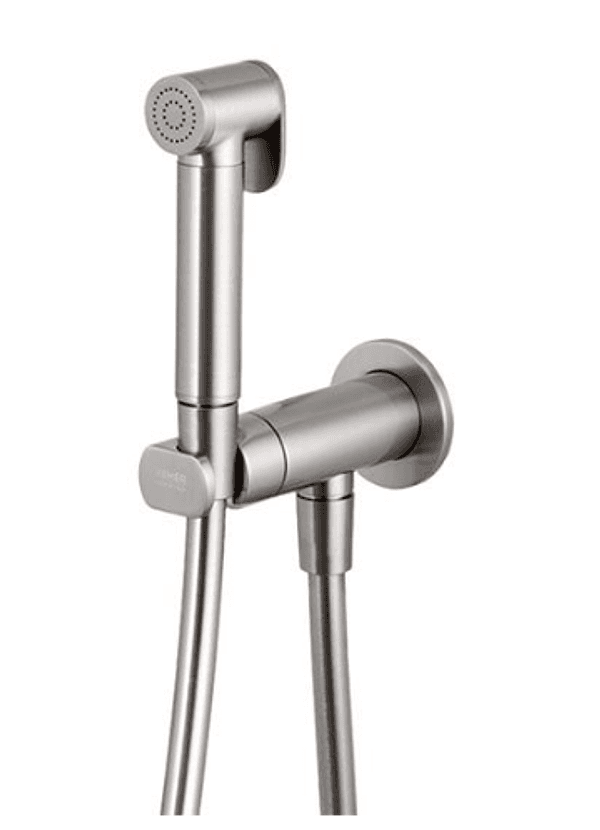 Set Rubinetto Miscelatore con Doccetta Doccia Shut Off Tondo Nichel – Remer