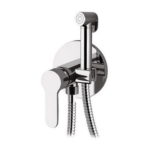 Set Rubinetto Miscelatore a Incasso con Doccetta Doccia Shut Off Tonda - 2