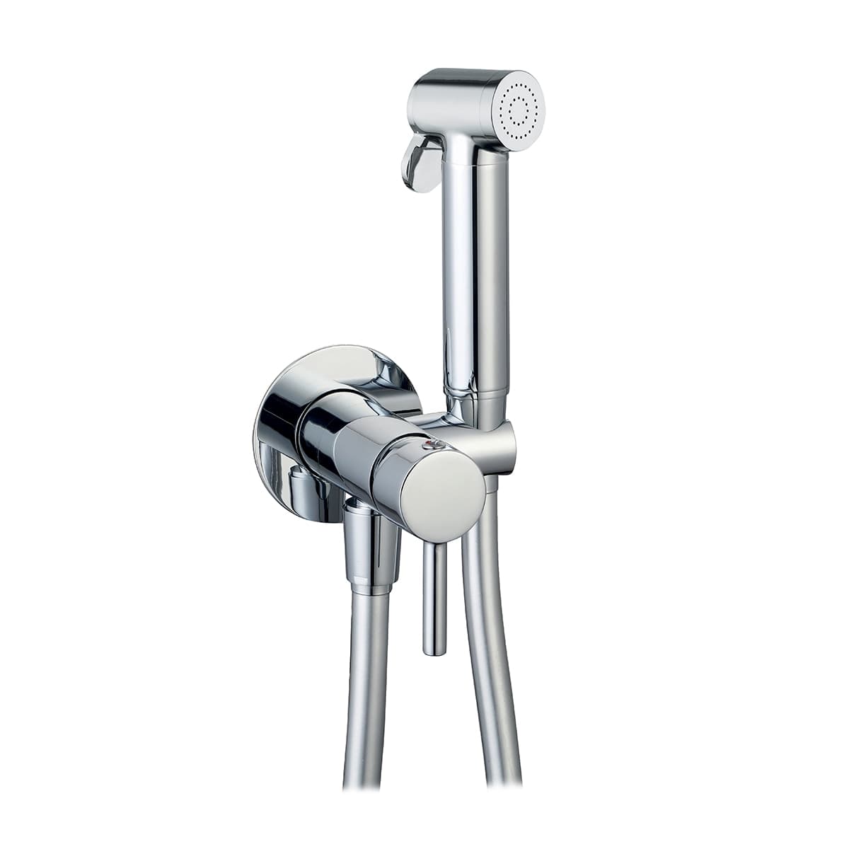 Set Rubinetto Miscelatore a Incasso Tondo con Shut Off Dh Cromo - 2
