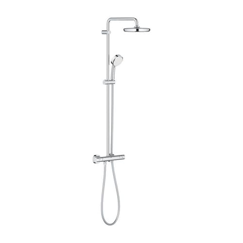Colonna Doccia con Misc.termostatico Esterno Grohe Cromo Soffione Ø 210 mm - 2