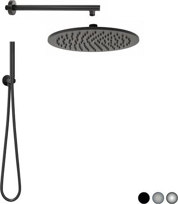 Kit Soffione Doccia Tondo Seven Metaf Cromo - 2