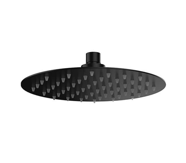 Soffione Doccia Slim Tondo Nero Opaco Ø 250 mm Remer - 3