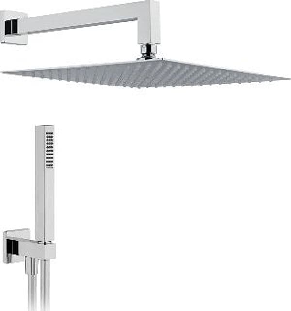 Kit Soffione Doccia Quadro Dh L 200 x 200 Braccio L 300 mm - 3