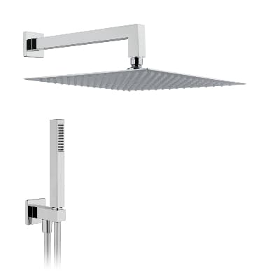 Kit Soffione Doccia Quadro Dh L 200 x 200 Braccio L 300 mm - 3