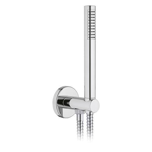 Set Doccia Tonda Presa Acqua Flex e Doccetta Dh Cromo - 2