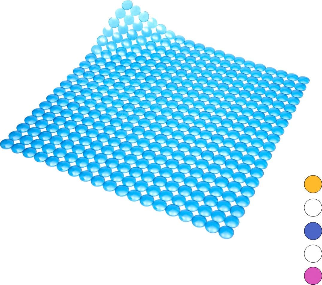 Tappeto Antiscivolo per Doccia Mod Rondo' 52 cm x 52 Dh Blu - 2