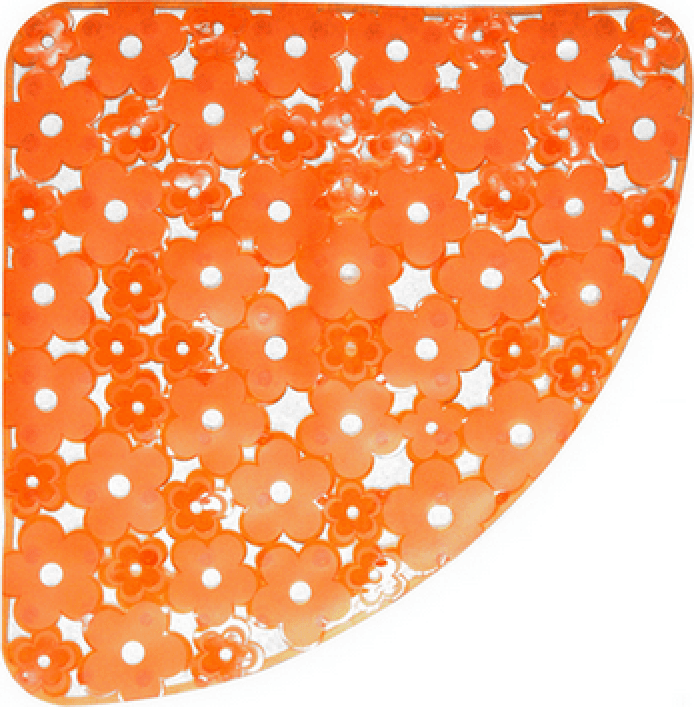 Tappeto Antiscivolo per Doccia Angolo Mod Margherita 59 cm x 59 Dh Arancio - 3