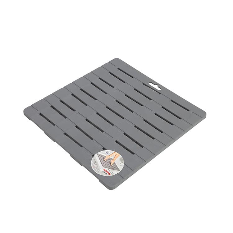 Pedana Doccia Rigida 55 x 55 cm Grigia in Plastica PP Linea Winny Feridras - 3