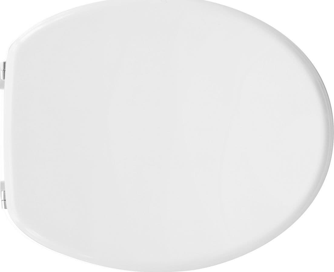 Sedile WC Universale in Legno Modello Perugia Dhimp Bianco - 2