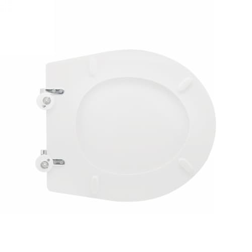 Sedile WC per Globo Vaso Arianna 2 Forma 2 Cw Bianco Cerniere a Passanti - 2