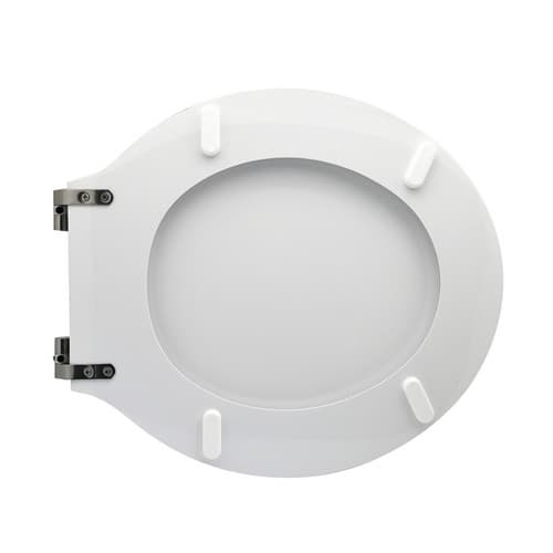 Sedile WC per Globo Vaso Bowl 50 Forma 2 Cw Bianco Cerniere C Espansione - 2