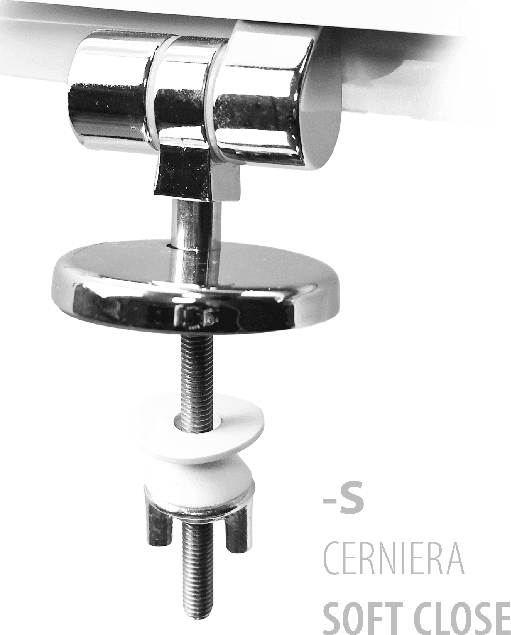 Sedile WC per Globo Vaso Lei Forma 1 Cw Champagne - 3