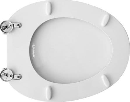 Sedile WC per Kerasan Vaso Luna Forma 1 Cw Bianco Cerniere a Passanti - 2