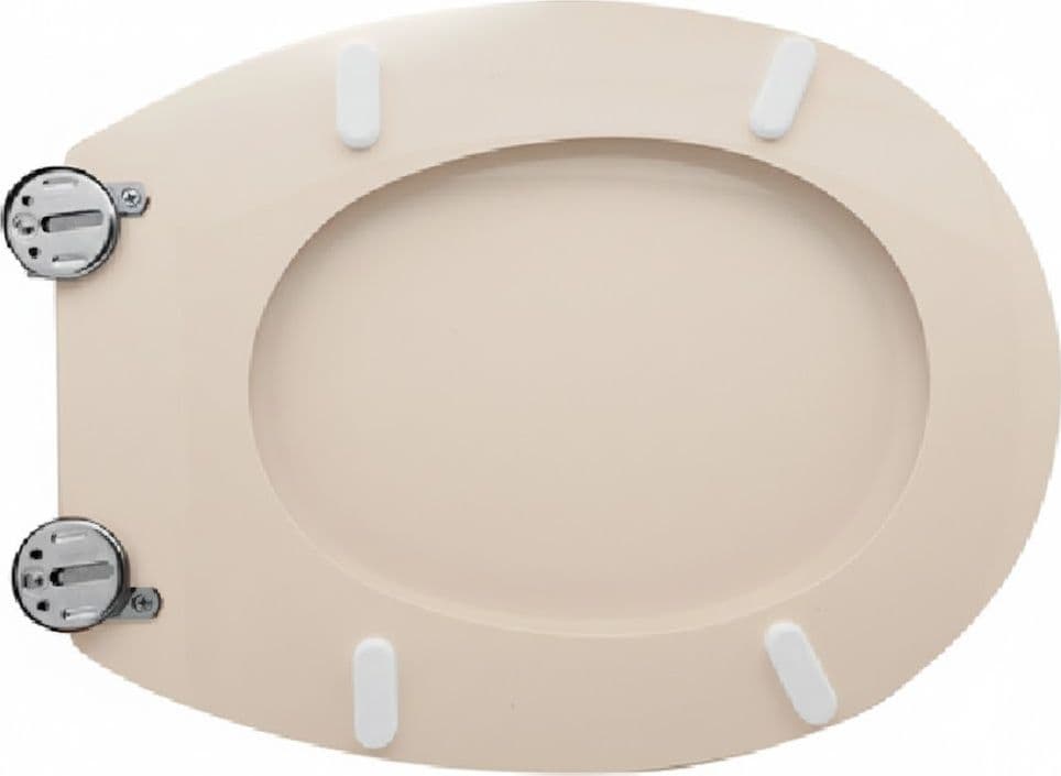 Sedile WC per Pozzi Ginori Vaso Piemonte Cw Champagne Cerniere a Passant - 2
