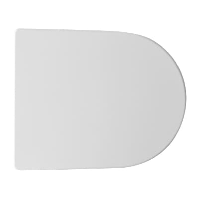 Sedile WC Termoindurente Mod D121 Doppia Cerniera Forma 7 Dh Bianco - 3