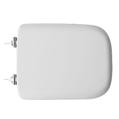 Sedile WC Termoindurente Mod D020 Forma 8 Dh Bianco - 4