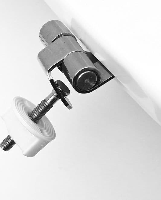 Sedile WC Termoindurente Mod D020 Forma 8 Dh Bianco - 2