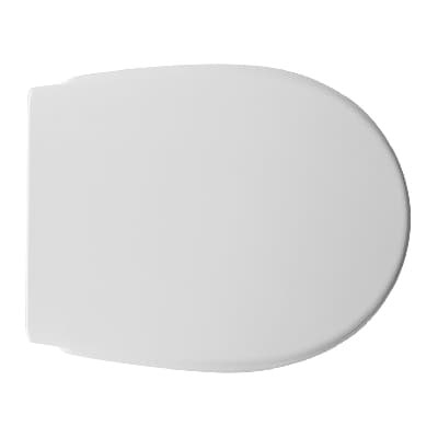 Sedile WC Termoindurente Mod D308 Doppia Cerniera Forma 6 Dh Bianco - 3