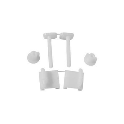 Coppia Supporti per Sedili in PVC con Viti in Plastica Gopla Bianco - 3
