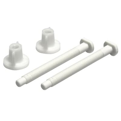 Coppia Viti + Galletti per Sedile WC Etna Cr Bianco - 3