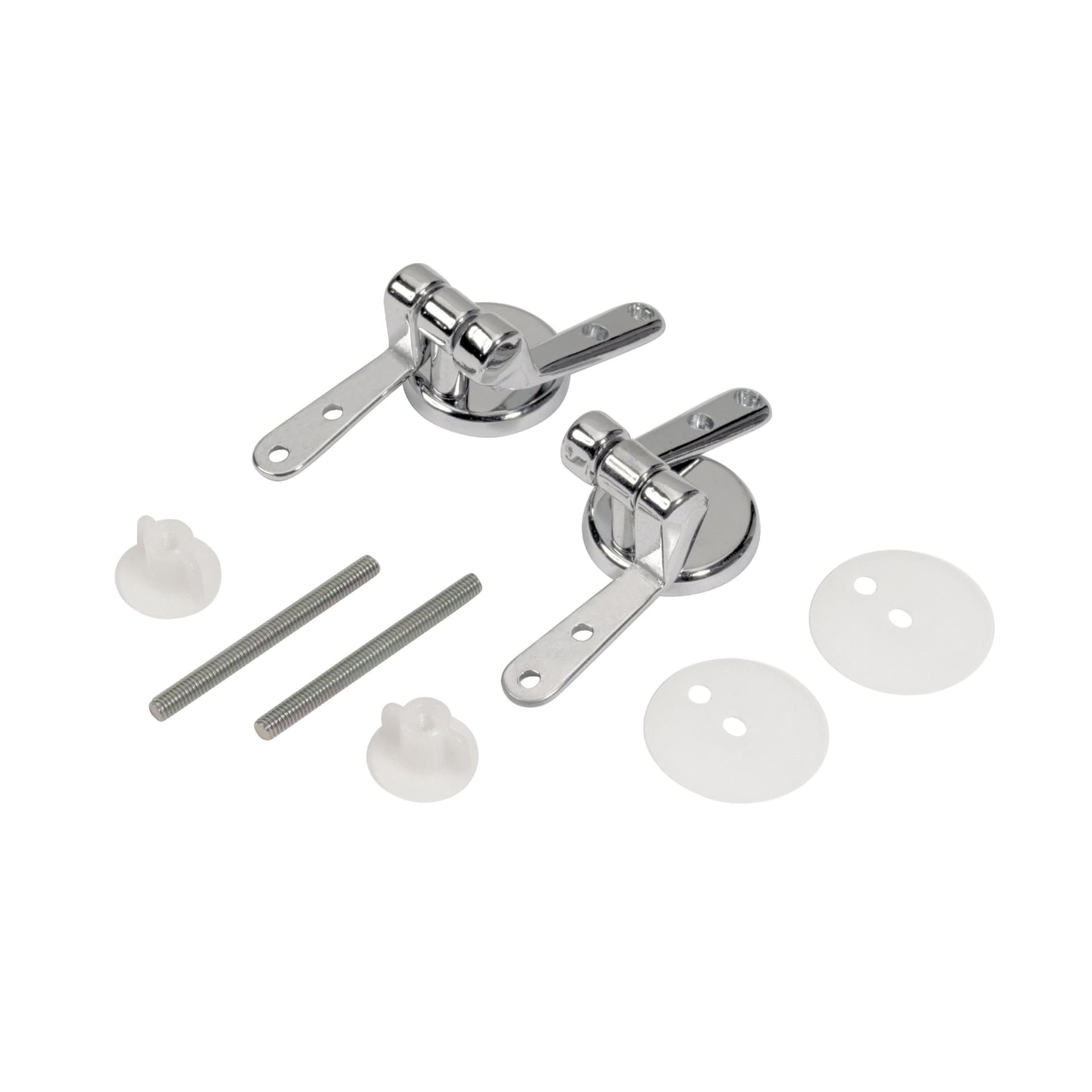 Coppia Supporti Cromati per Sedili in Legno Cw Cromo - 2