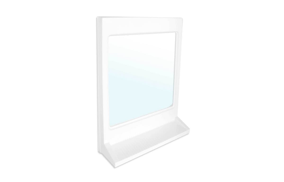 Specchio Rettangolare con Mensola Modello Athena Dh Bianco - 2