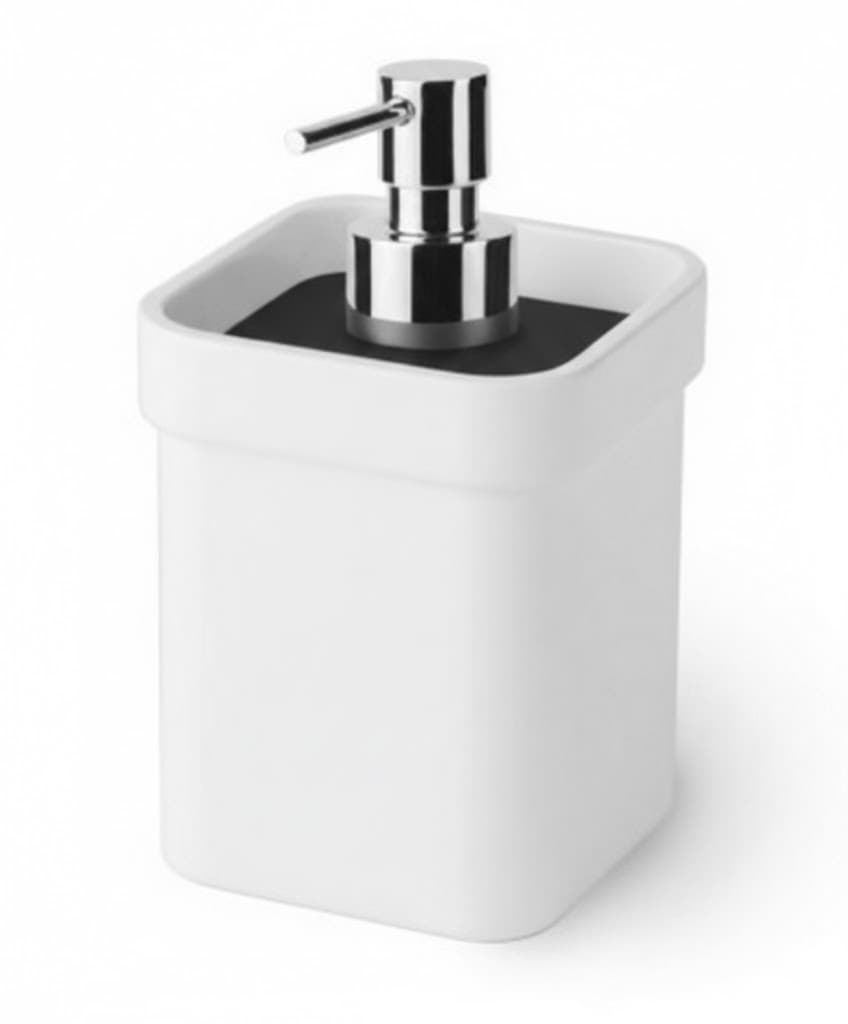 Dosasapone in Melammina Saeta Samo Bianco Nero 85 mm x 90 x 150 - 2