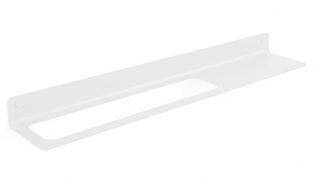 Supporto Mensola Saeta Samo Bianco 634 mm Foro Sx - 2