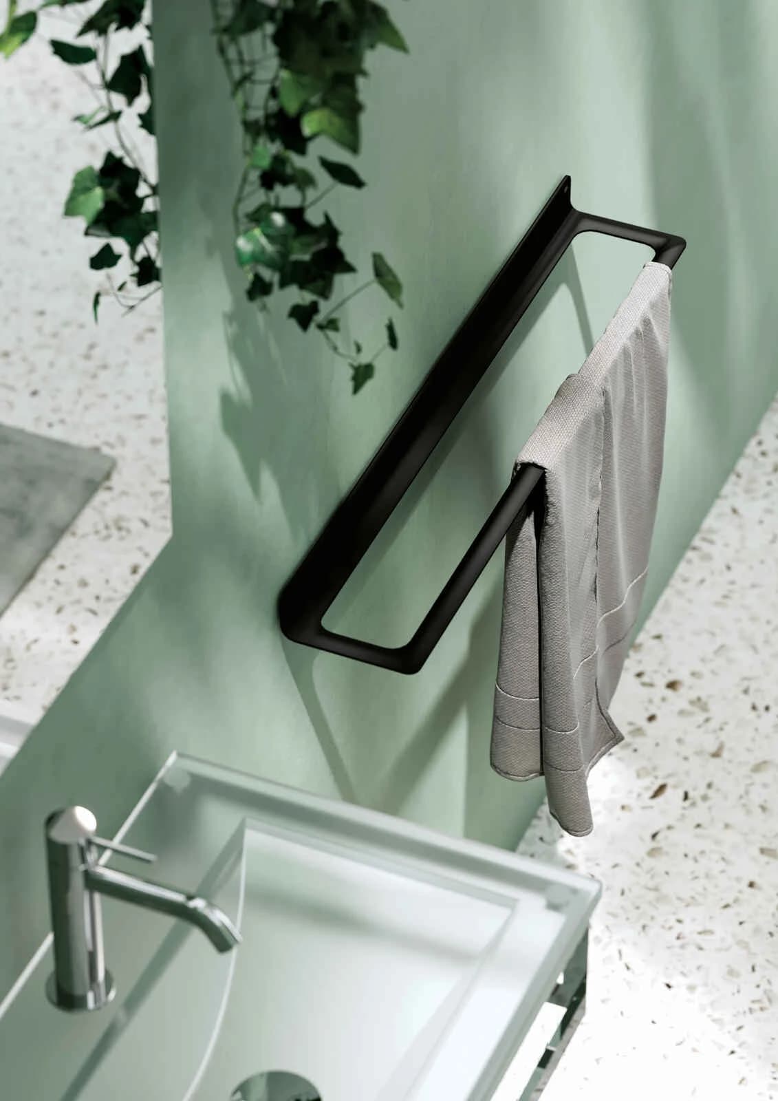 Portasalviette Saeta Samo Nero 634 mm - 2