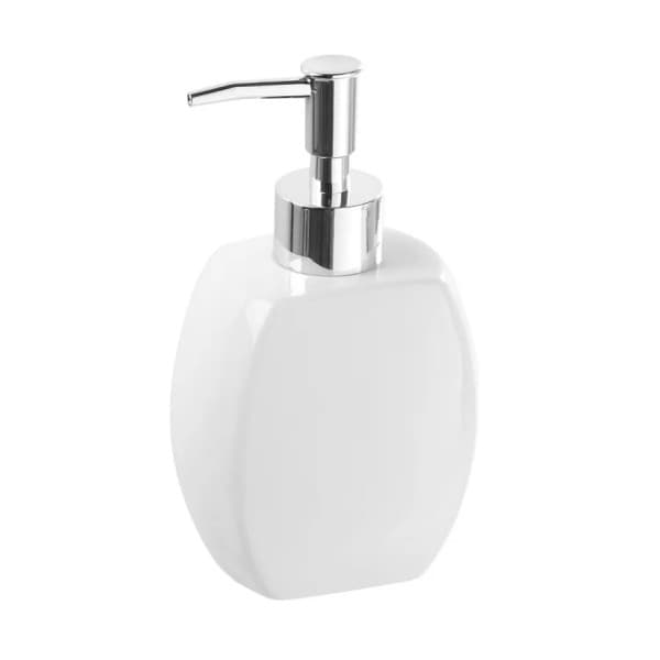 Dispenser Sapone in Ceramica Bianco 360 Ml Linea Parigi Feridras - 3
