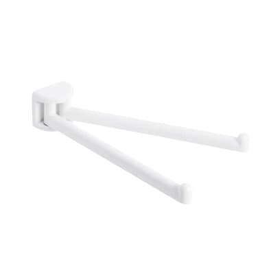 Porta Asciugamani con Bracci a Snodo Serie Linea Metaf Bianco - 2