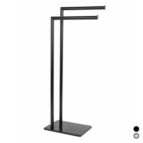 Piantana Porta Asciugamani Mod Zero Metaform Nero 18 cm x H 78 x 33 - 3