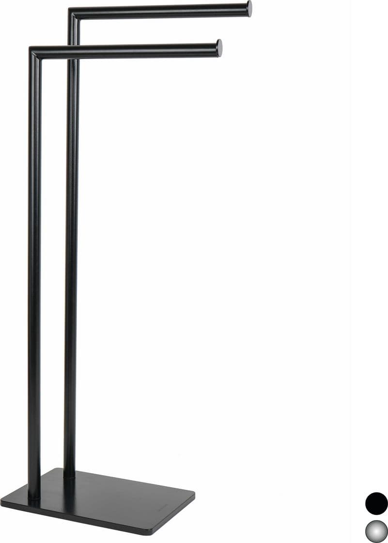 Piantana Porta Asciugamani Mod Zero Metaform Nero 18 cm x H 78 x 33 - 2